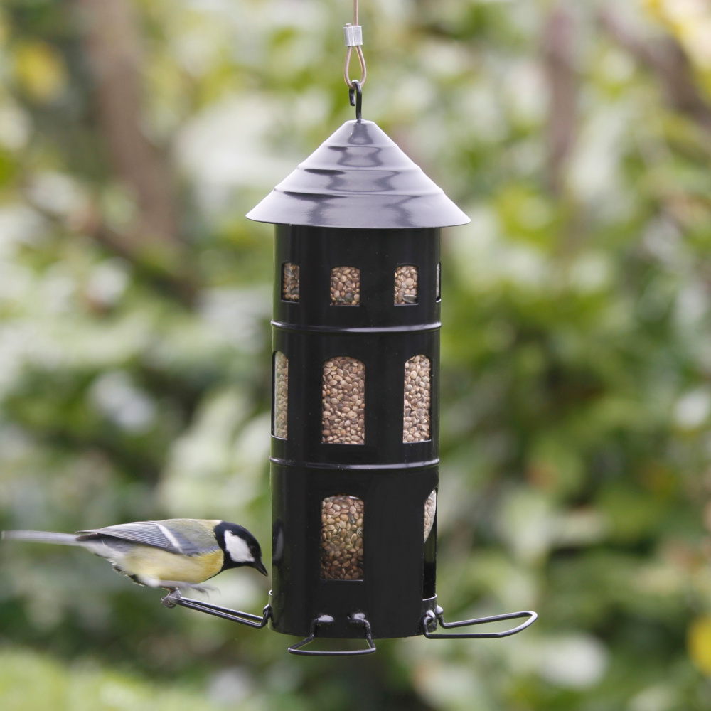 Wildlife Garden seed feeder - black