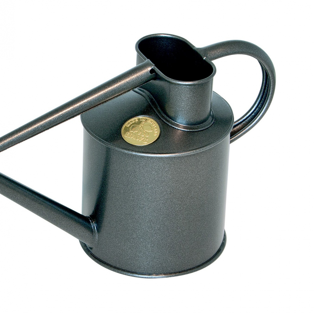 Haws 1 L Steel Watering Can - Graphite - Image 2