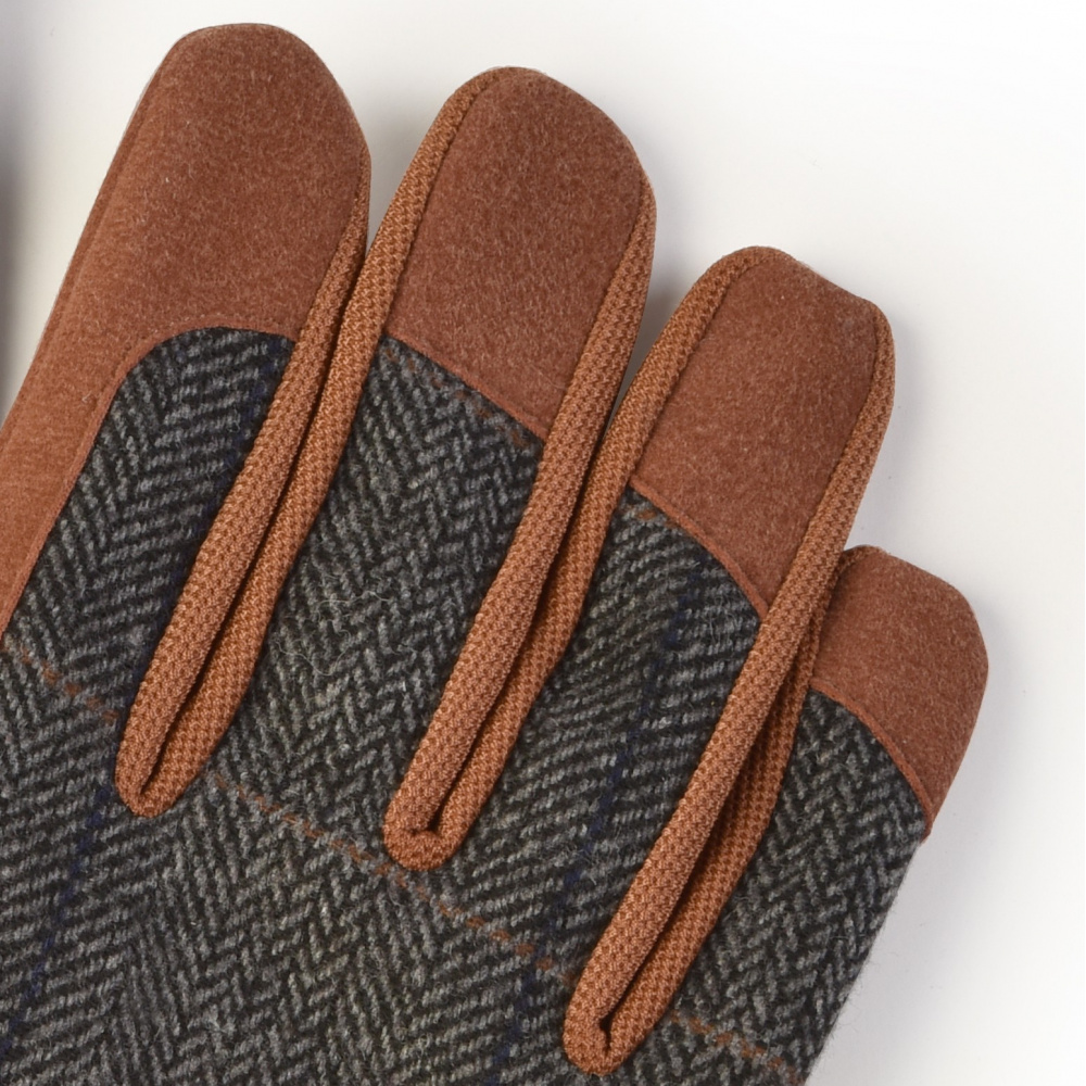 Burgon & Ball Gardening Gloves, Men's - Grey Tweed - Image 3
