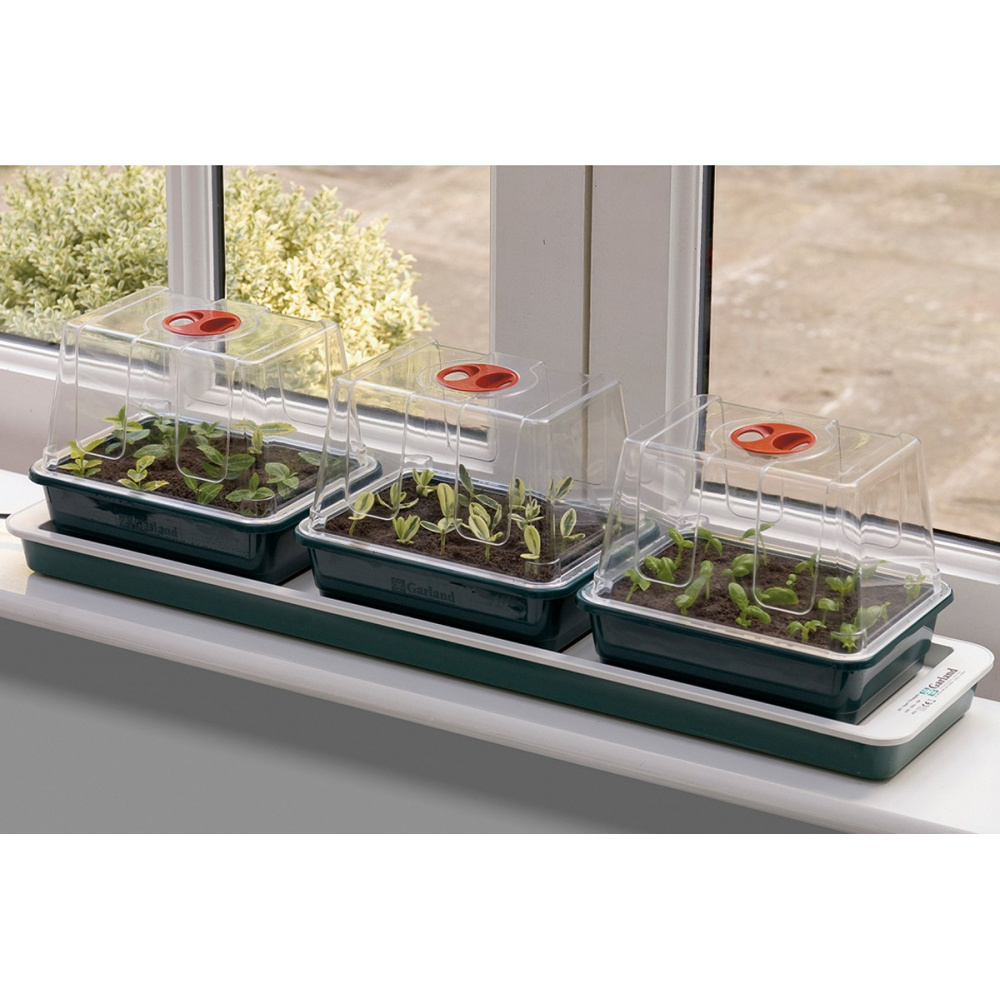 Garland minidrivhus med varme - 3 bakker - Billede 2