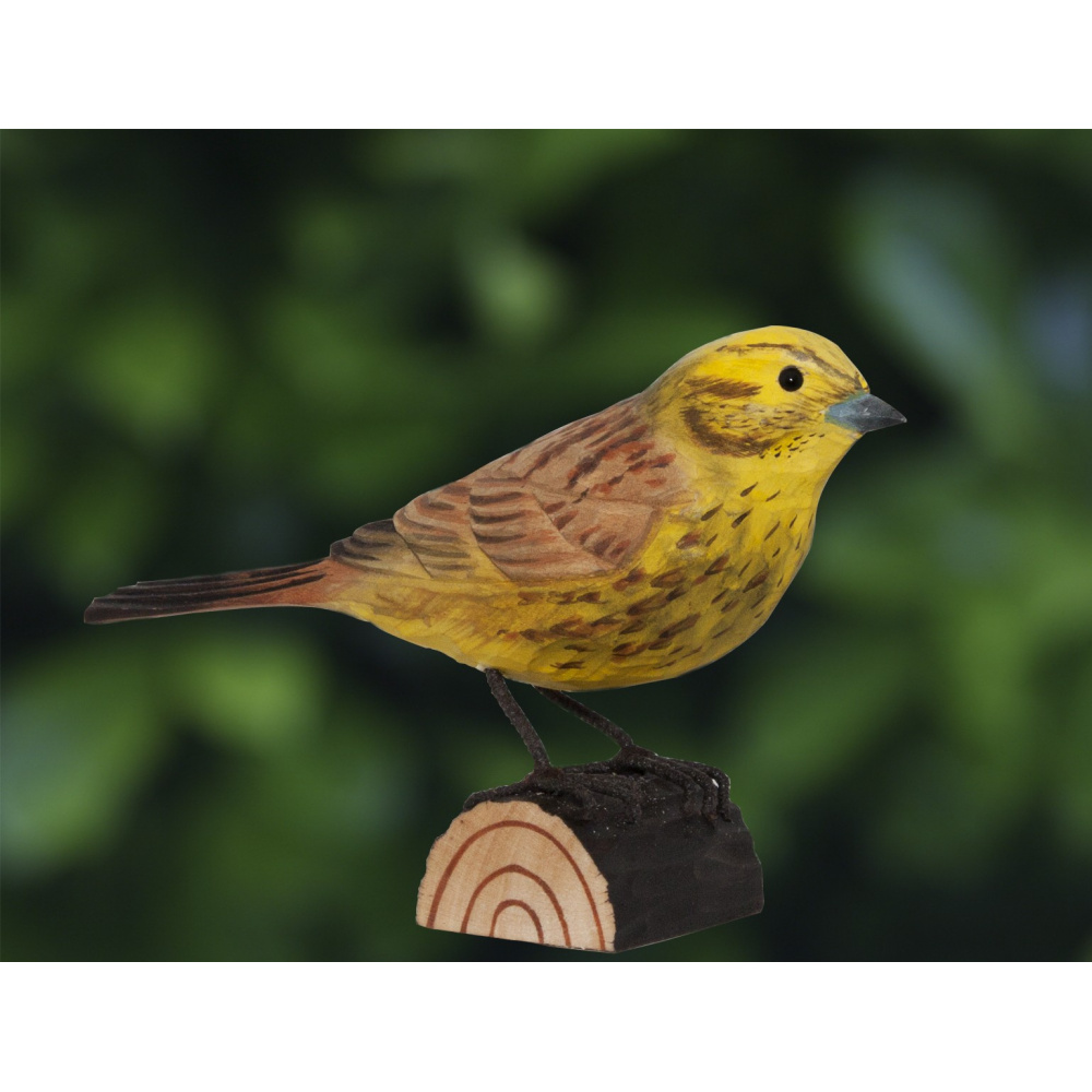 Oiseau en bois Wildlife Garden - bruant jaune - Image 2