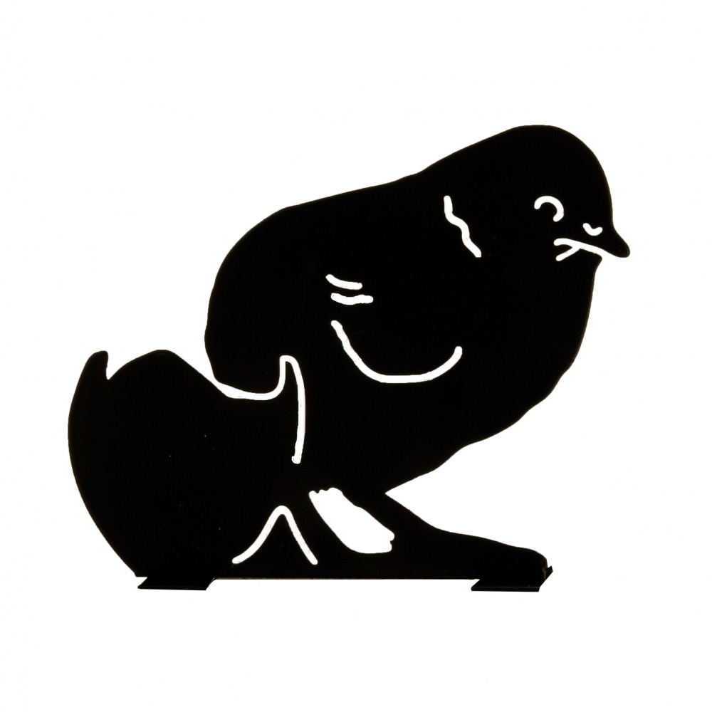 Wildlife Garden diersilhouet - kuiken met ei - Afbeelding 4