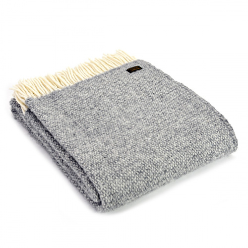 Tweedmill wollen plaid - Illusion Grey