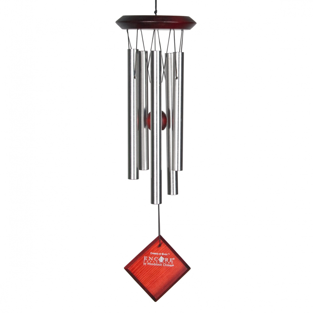 Woodstock windgong, 43 cm - Mars, zilver/donker