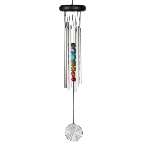Woodstock Windspiel, 47 cm - Chakra, 7 Steine