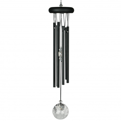 Woodstock Windspiel, 40 cm - Meditation, schwarz