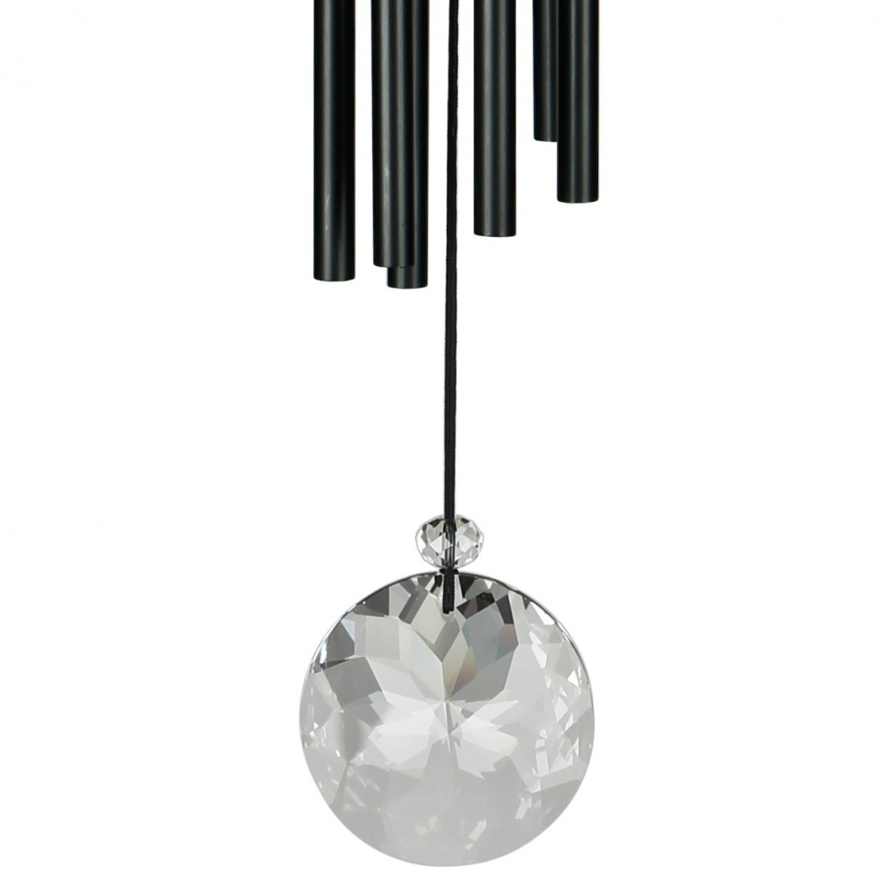 Woodstock vindspil, 40 cm - Meditation, sort - Billede 3