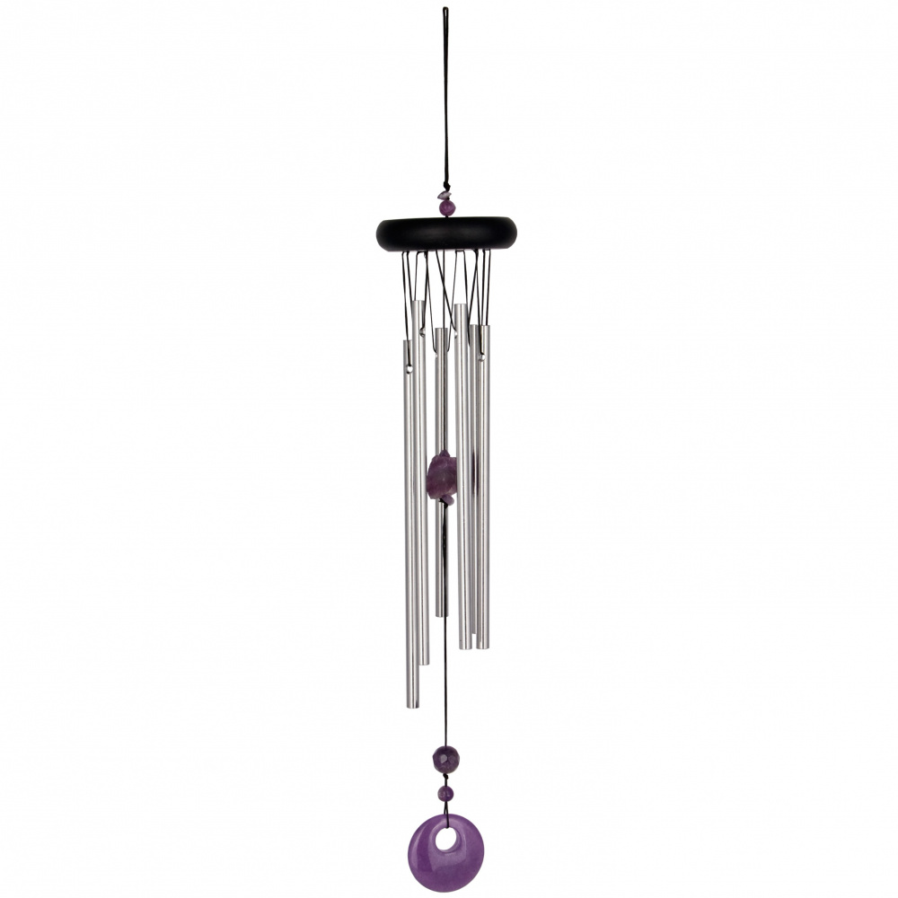 Woodstock vindspel, 47 cm - Chakra, ametist - Bild 4