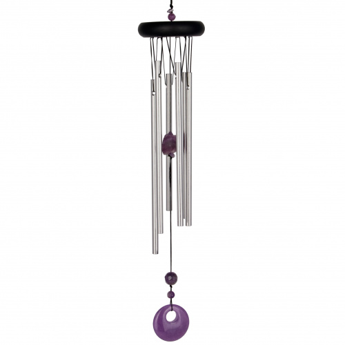 Woodstock Windspiel, 47 cm - Chakra, Amethyst