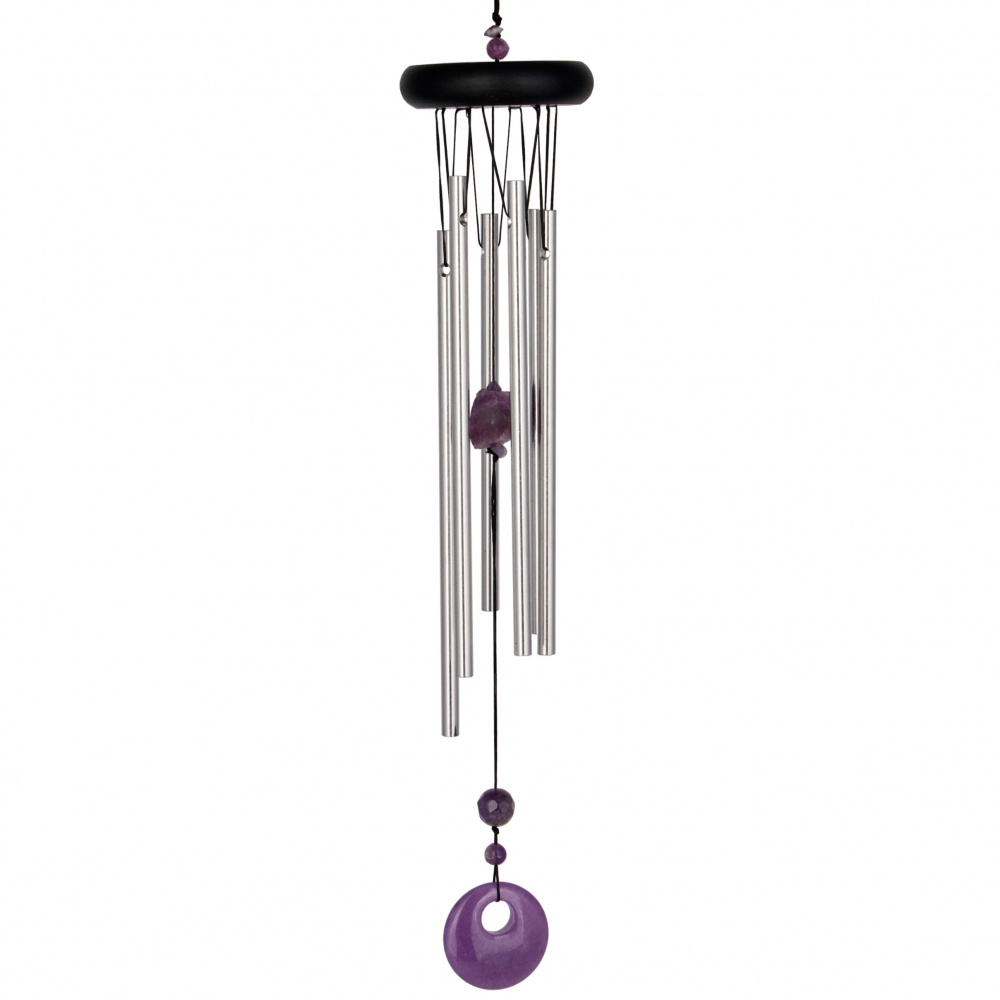 Carillon Woodstock, 47 cm — Chakra, améthyste