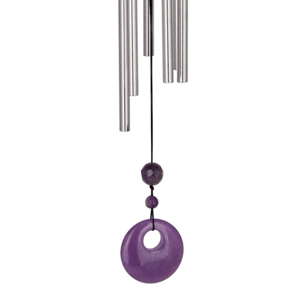 Woodstock Windspiel, 47 cm - Chakra, Amethyst - Bild 3