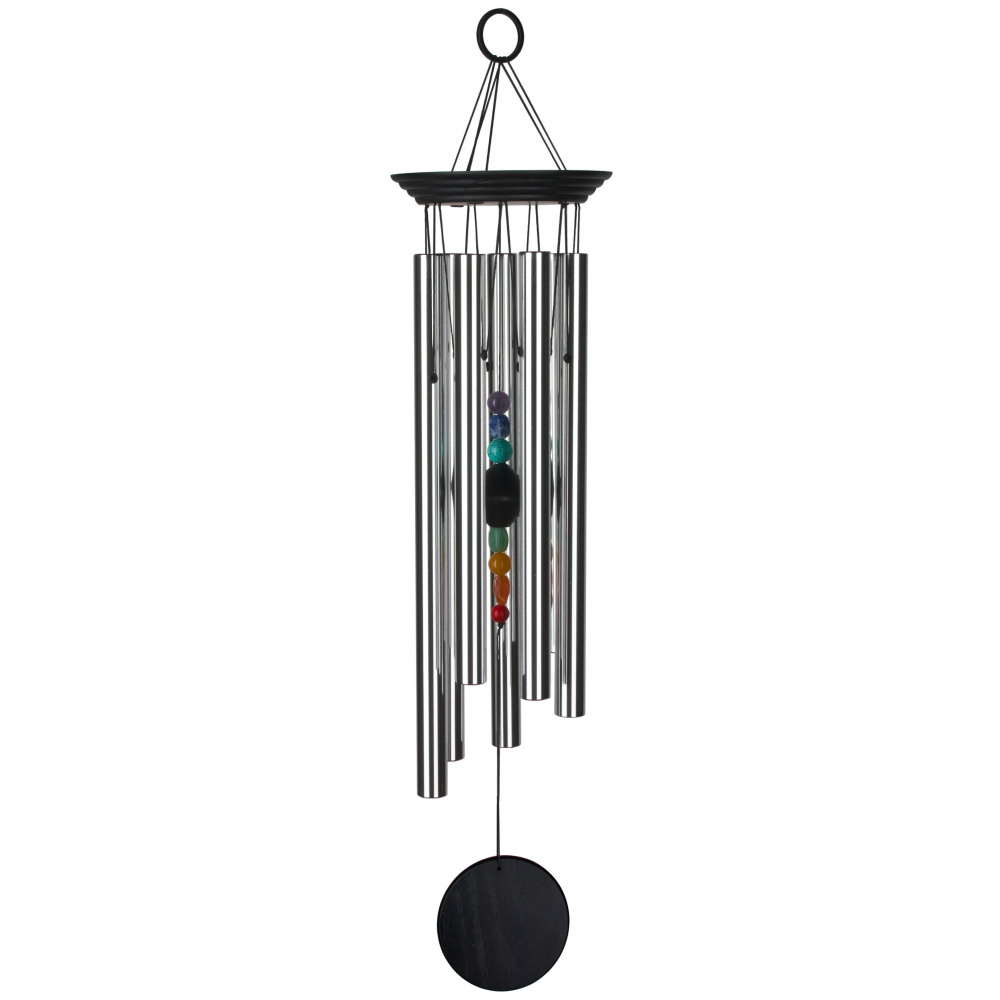 Woodstock Windspiel, 63 cm - Chakra, 7 Steine