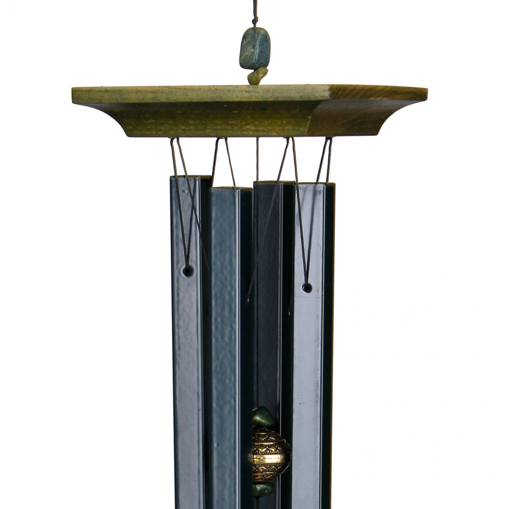 Woodstock vindspil, 55 cm - Ædelsten, jade - Billede 2
