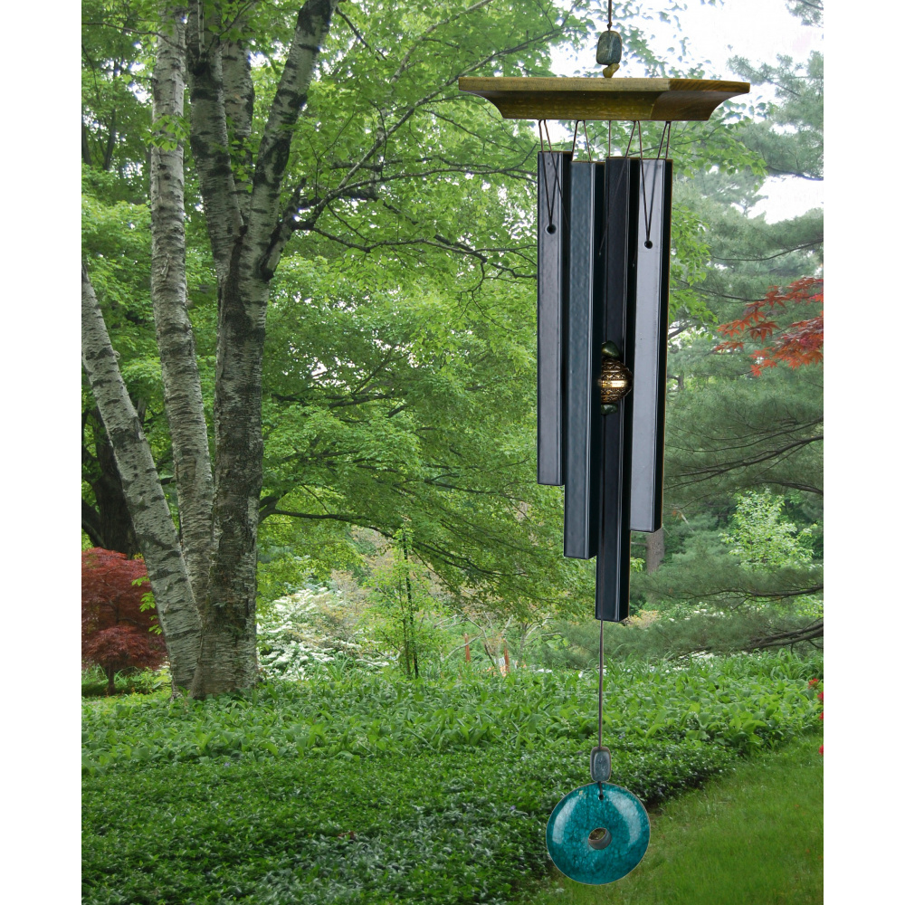 Woodstock vindspil, 55 cm - Ædelsten, jade - Billede 4