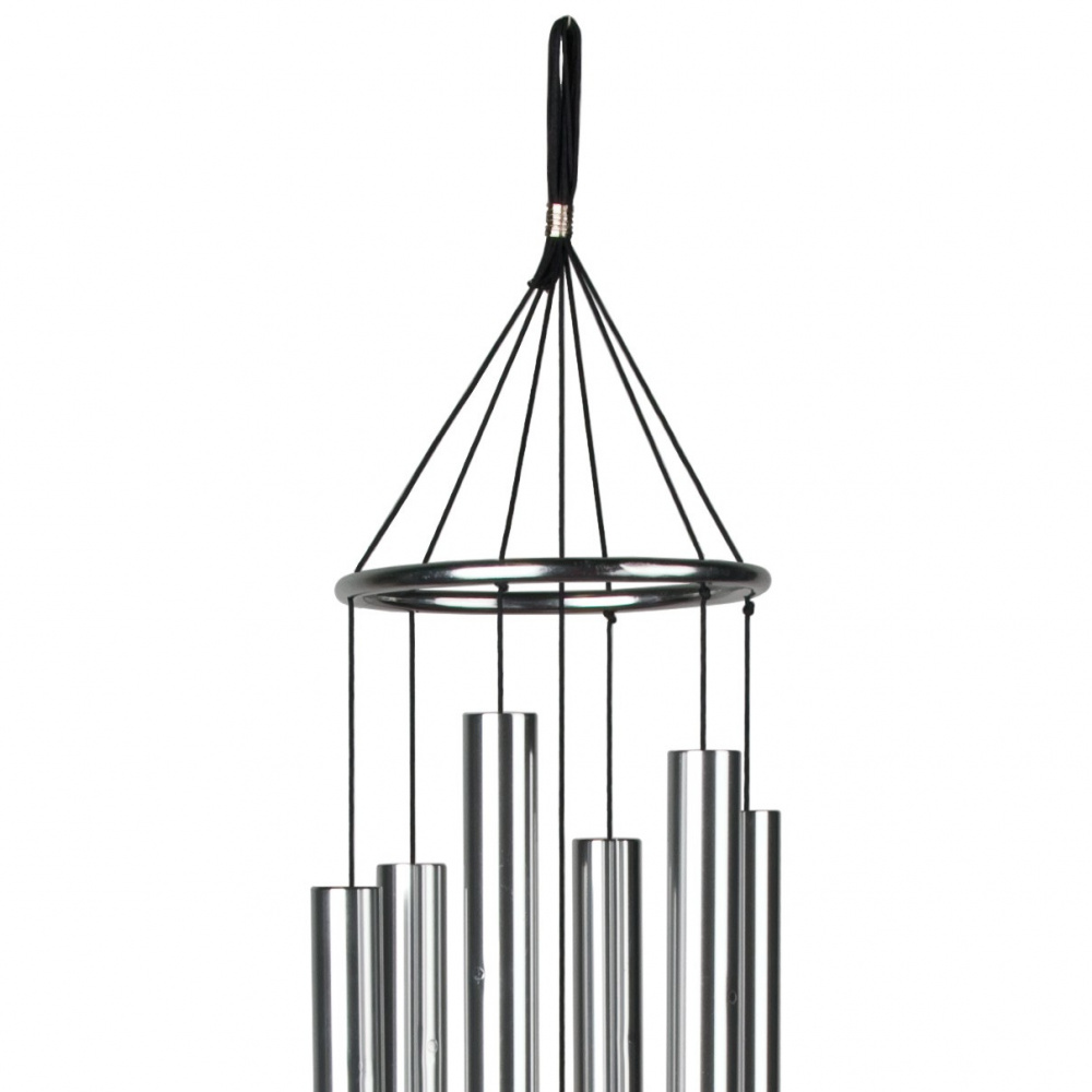 Woodstock vindspil, 81 cm - Paradis, sølv - Billede 2