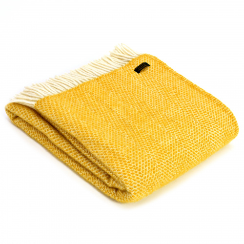 Tweedmill wollen plaid - Beehive Yellow