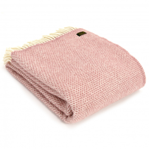 Tweedmill wollen plaid - Beehive Dusky Pink