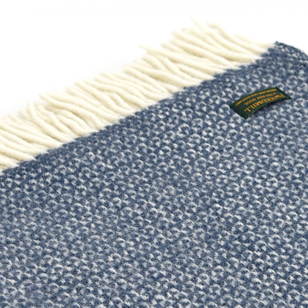 Tweedmill plaid en laine - Illusion Bleu Ardoise - Image 3