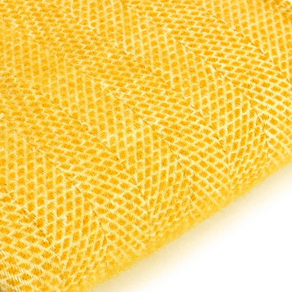 Tweedmill Wool Throw - Beehive Yellow - Image 2