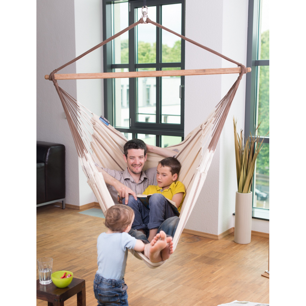 La Siesta fauteuil suspendu, king-size, bio - Nougat - Image 4
