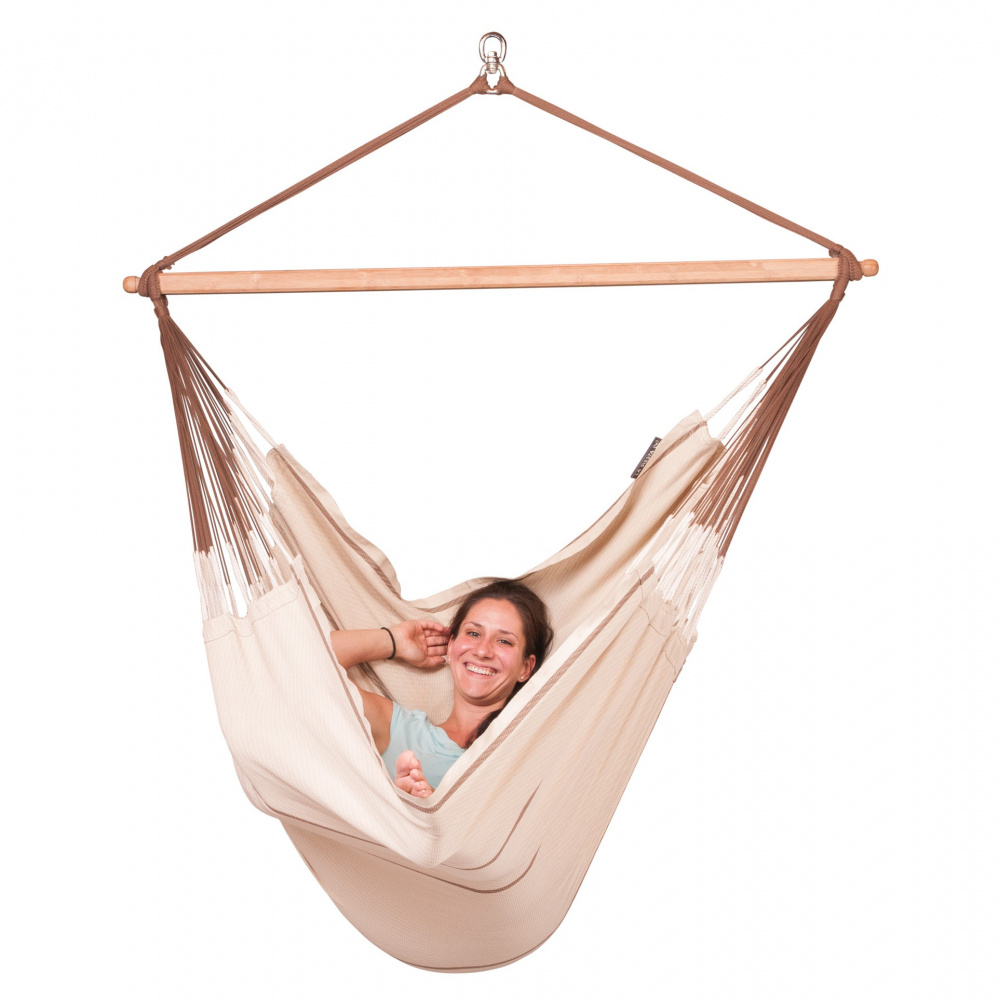 La Siesta fauteuil suspendu, king-size, bio - Nougat - Image 6