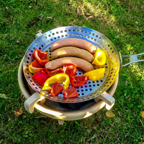 Denk grillpanna i rostfritt stål