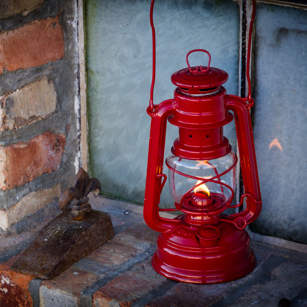 Feuerhand petroleumlamp - Robijnrood - Afbeelding 4