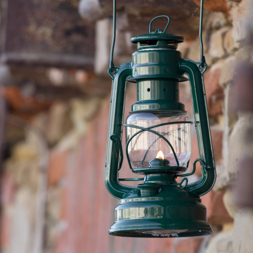 Feuerhand petroleumlamp - Mosgroen