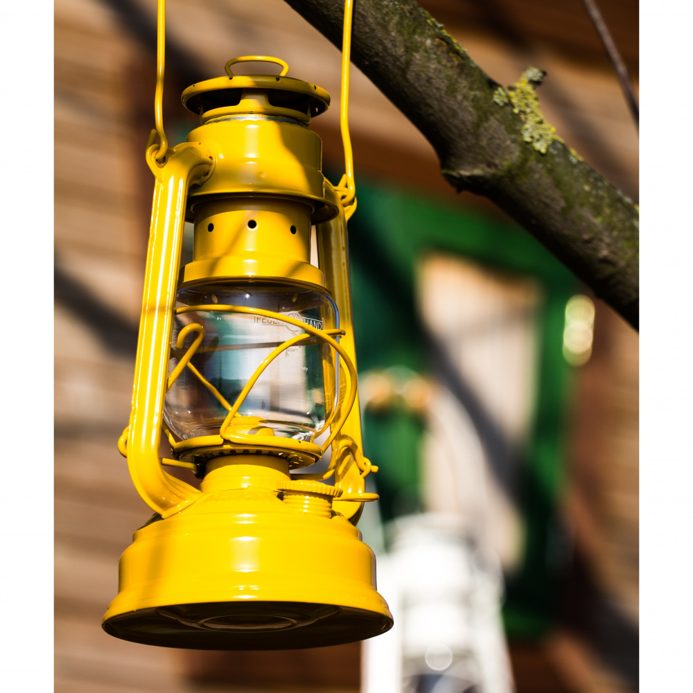 Feuerhand petroleumlamp - signaalgeel - Afbeelding 4