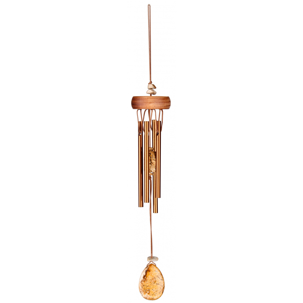 Woodstock vindspil, 30 cm - Ædelsten, jaspis - Billede 2