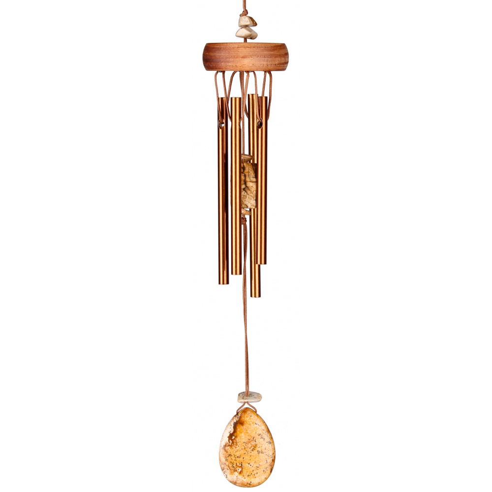 Woodstock Windspiel, 30 cm - Edelstein, Jaspis