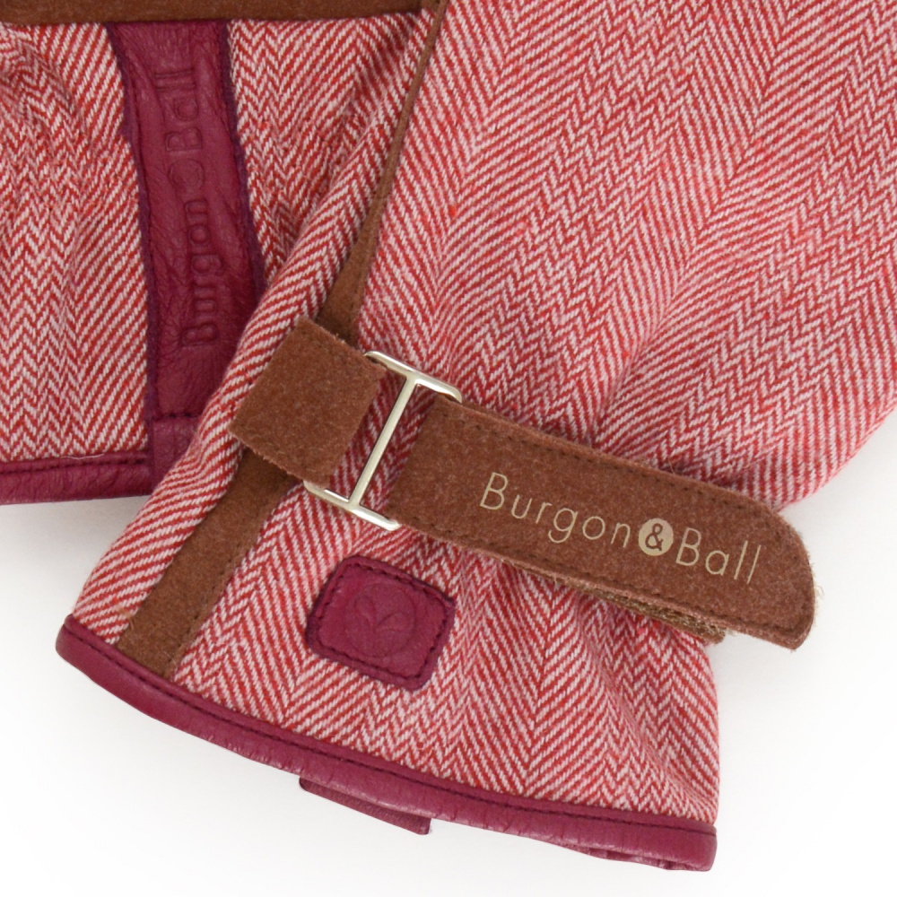 Burgon & Ball tuinhandschoenen voor dames - Rode tweed - Afbeelding 3