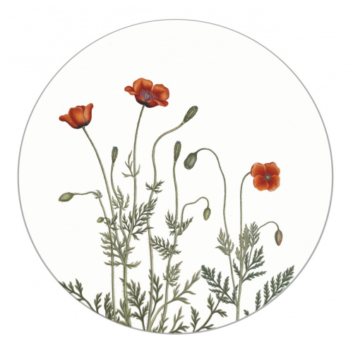Koustrup & Co. Glasuntersetzer - Mohnblume