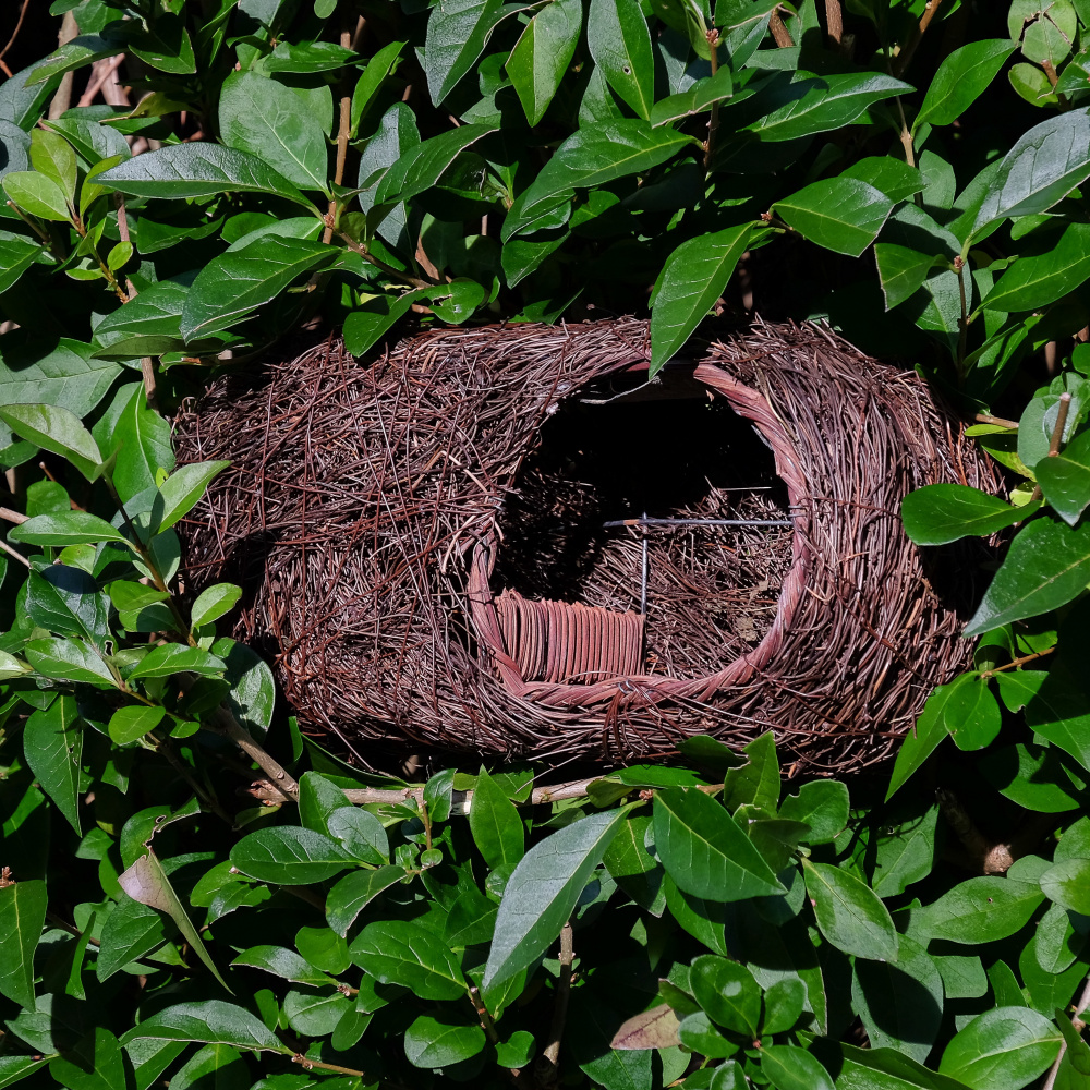 Wildlife World vogelhuis voor roodborstjes - gevlochten - Afbeelding 2