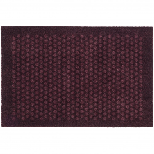 Tica Fußmatte, Punkte/Burgund - 60x90