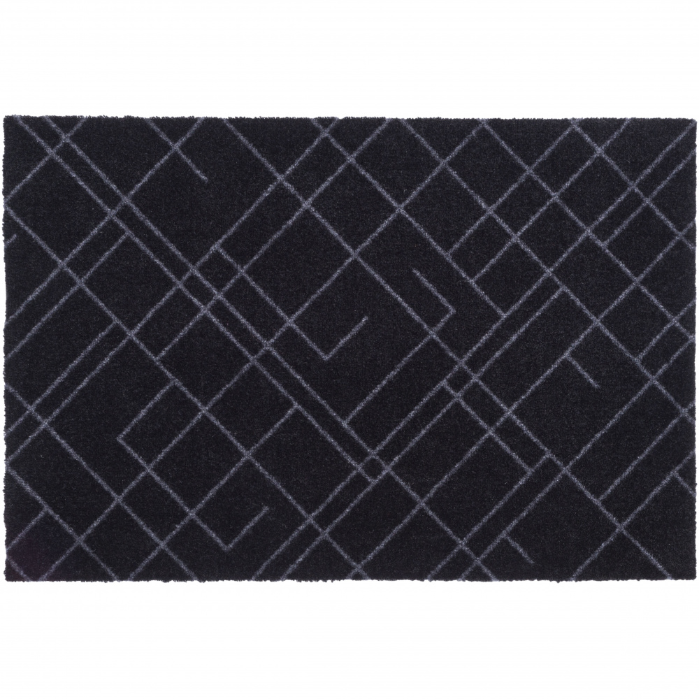 Tica door mat, lines/black - 60x90