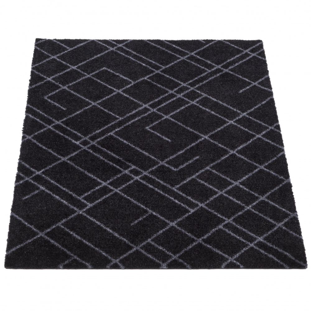 Tica door mat, lines/black - 60x90 - Image 5