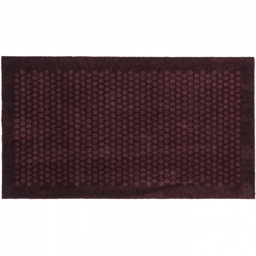 Tica deurmat, stippen/bordeaux -  67x120