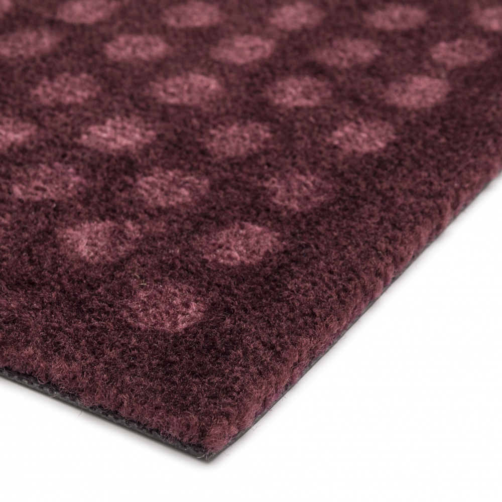 Tica doormat, dots/burgundy -  67x120 - Image 3