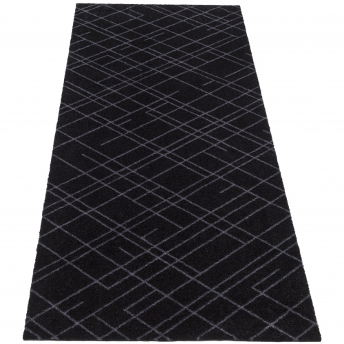 Tica dörrmatta, linjer/svart - 67x200