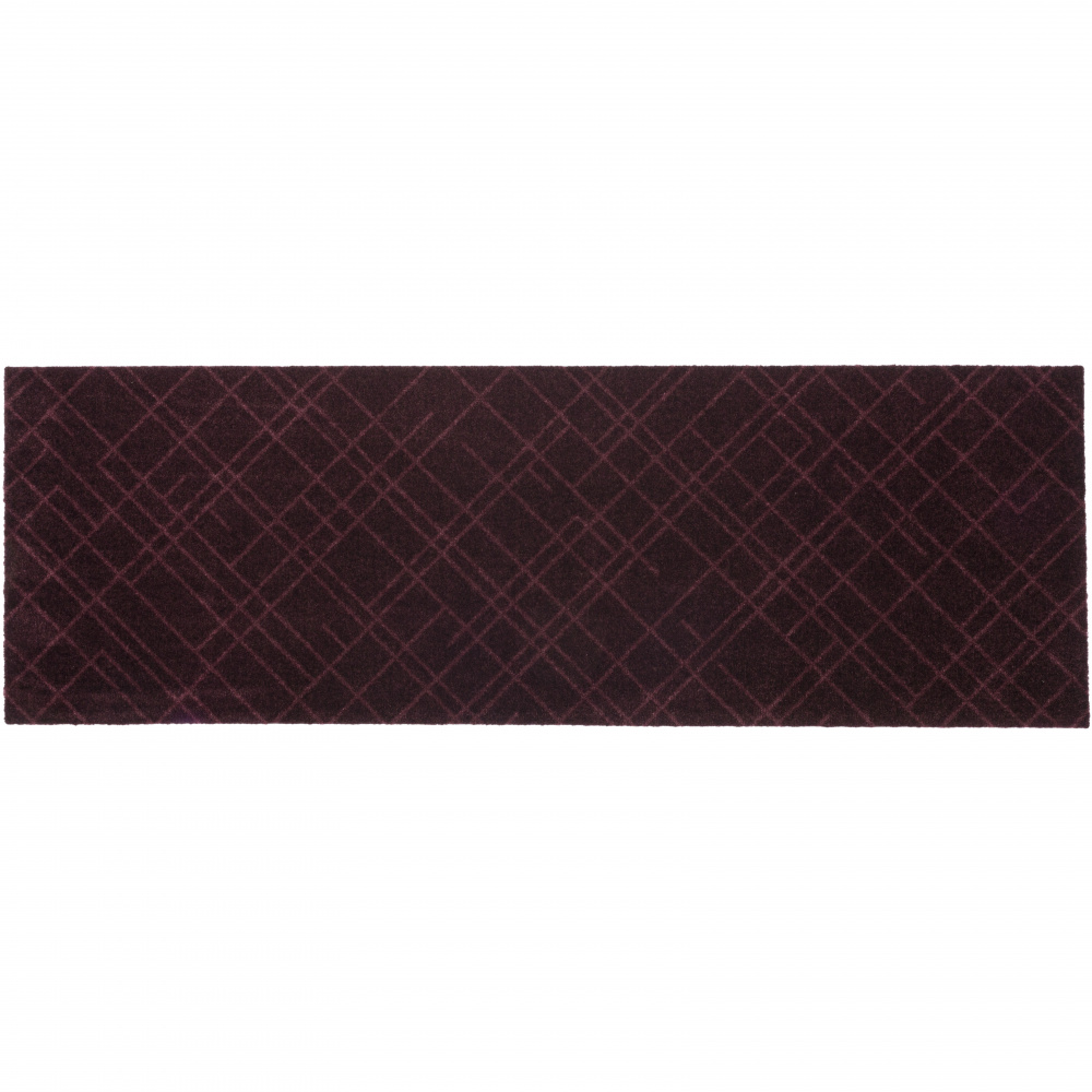 Tica Fußmatte, Linien/Burgund - 67x200 - Bild 2