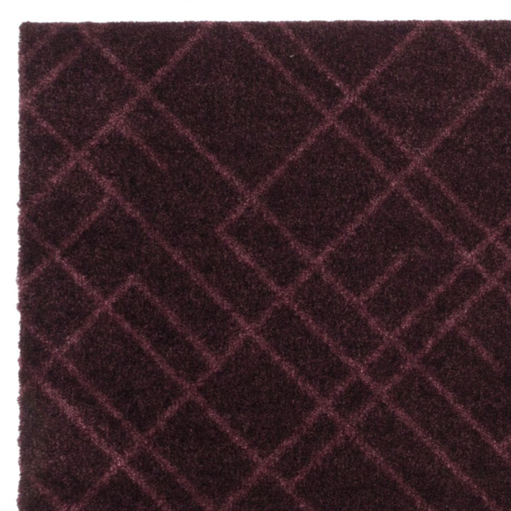 Tica door mat, lines/burgundy - 67x200 - Image 4