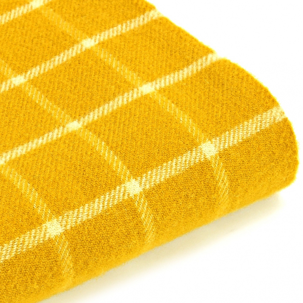 Tweedmill plaid en laine - à carreaux jaunes - Image 2