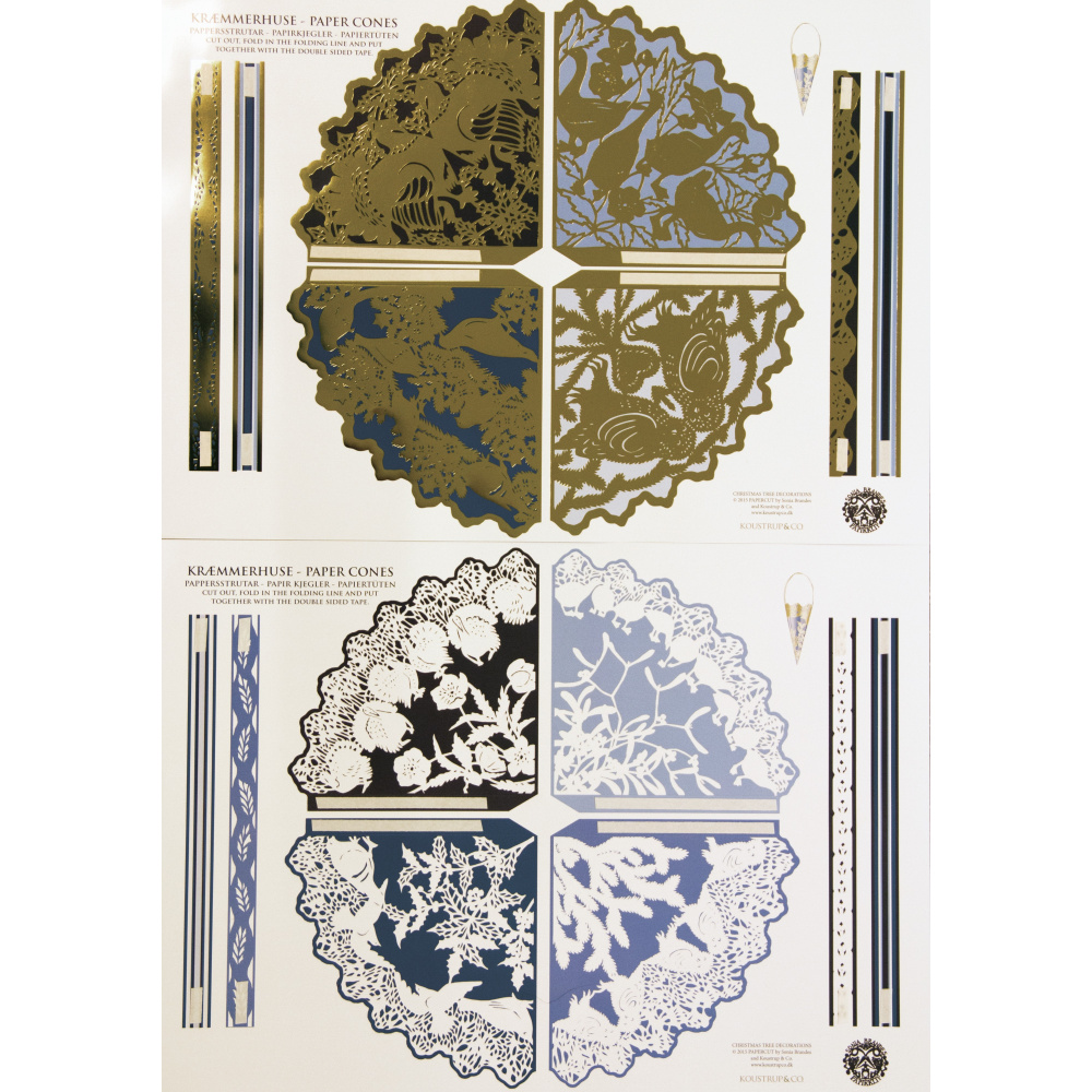 Koustrup & Co. puntzakjes, 8 stuks - blauw - Afbeelding 4