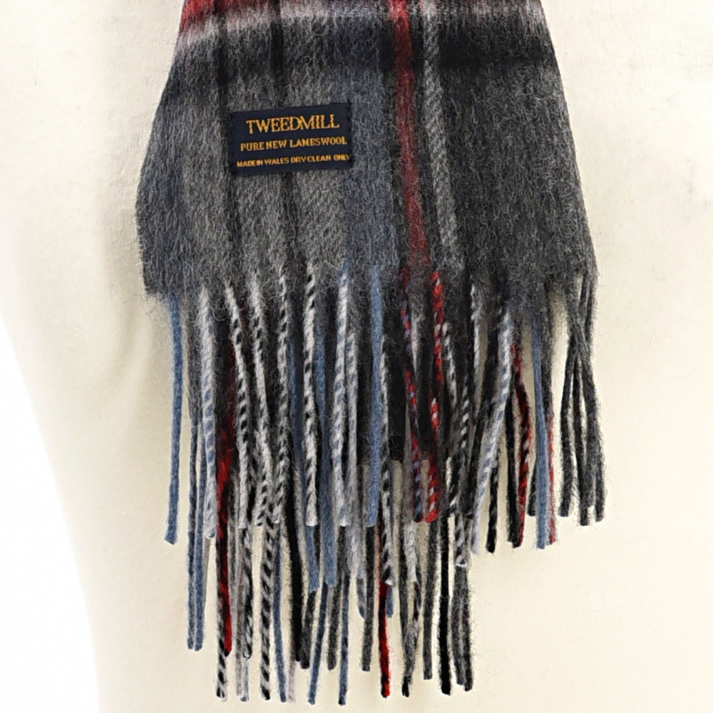Écharpe Tweedmill en laine d’agneau - Grey Stewart - Image 3