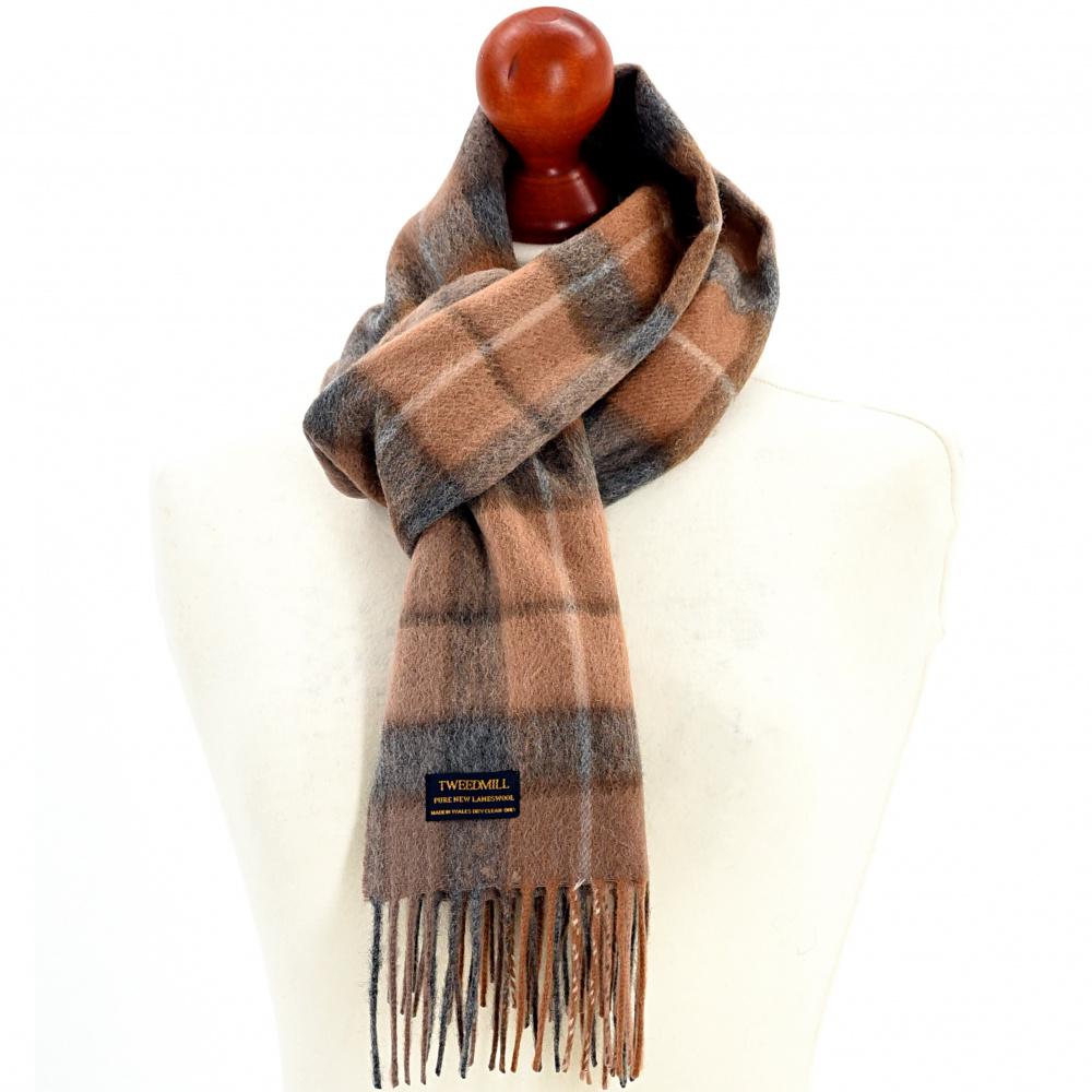 Écharpe Tweedmill en laine d’agneau - Natural Buchanan