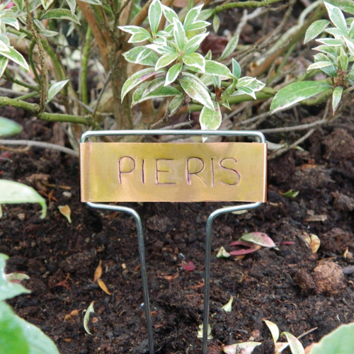 Girlande Pflanzenschilder mit Kupfer, 5 Stk.