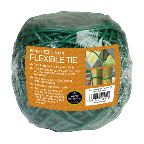 Garland flexibelt knytsnöre, 60 m - grön