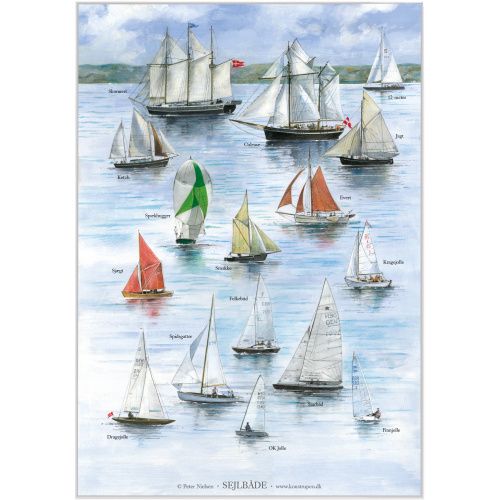 Koustrup-poster - Zeilboten, A2