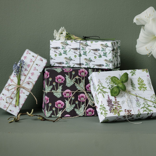Koustrup & Co. papier cadeau - fleurs et herbes
